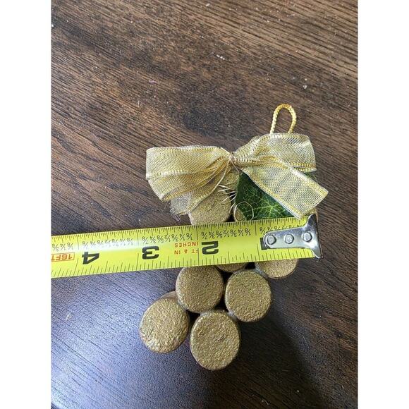 Wine Cork Christmas Tree Ornament Bunch Of Grapes - Picture 15 of 16
